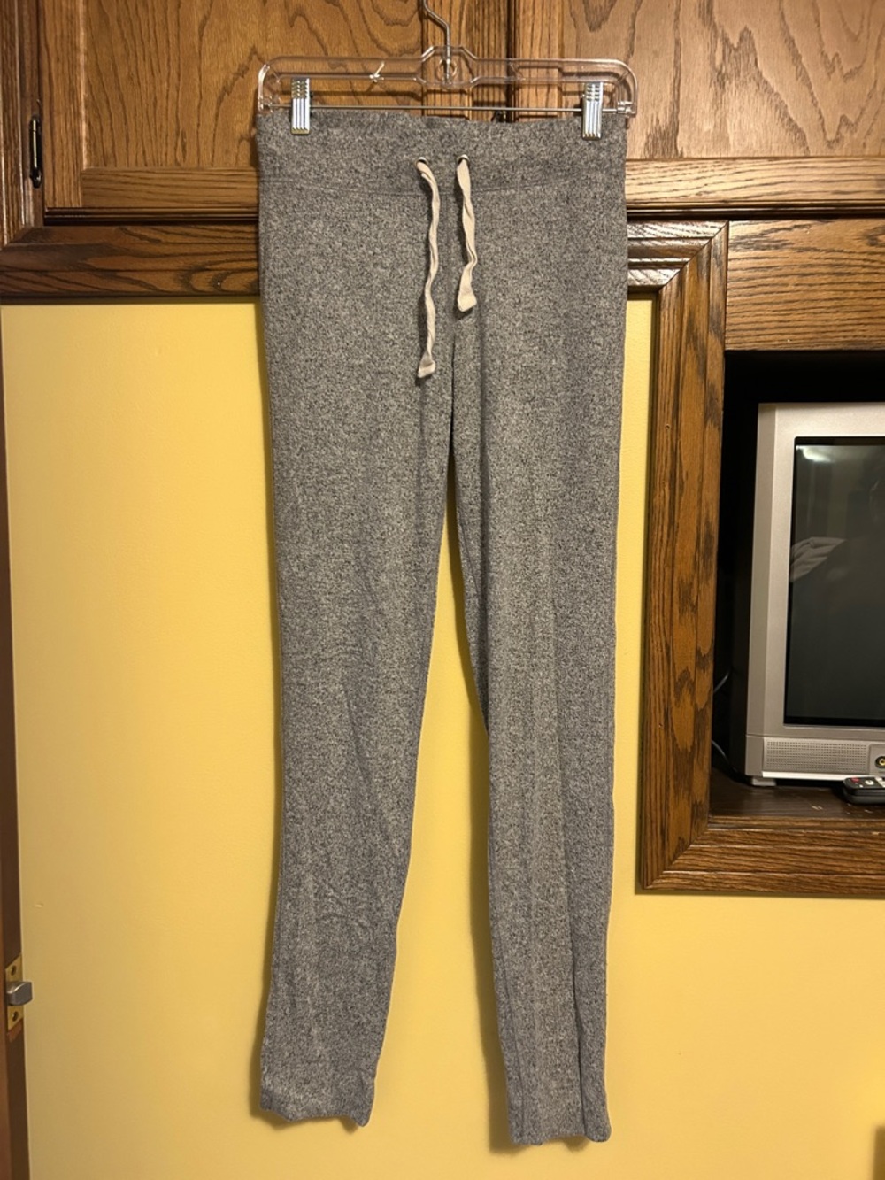 J. Crew Gray Knit Drawstring Leggings